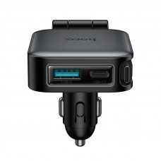 Автомобільний зарядний пристрій HOCO Z67 Triunfar PD60W(1C1A)+Type-C car charger with telescopic cable Metal Gray (6942007680837)
