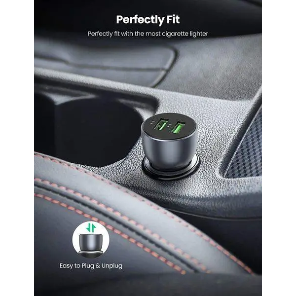 Автомобільний зарядний пристрій UGREEN CD213 Fast Car Charger (Dark Blue) (UGR-10144) (UGR-10144)