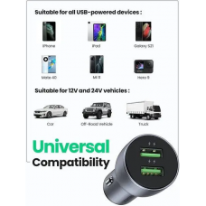 Автомобільний зарядний пристрій UGREEN CD213 Fast Car Charger (Dark Blue) (UGR-10144) (UGR-10144)