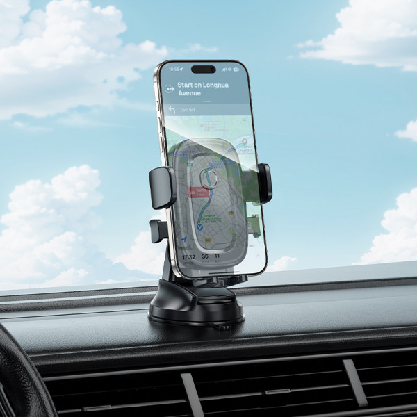 Автотримач для телефона BOROFONE BH132 Follower one-button car holder(center console) (6941991121302)