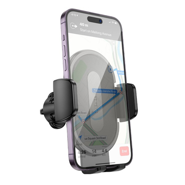 Автотримач для телефона BOROFONE BH133 Rio push-type car holder (air outlet) Black
