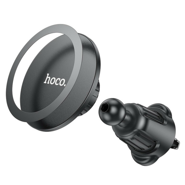 Автотримач для телефона HOCO H12 Fine jade ring magnetic car holder(air outlet) Чорний