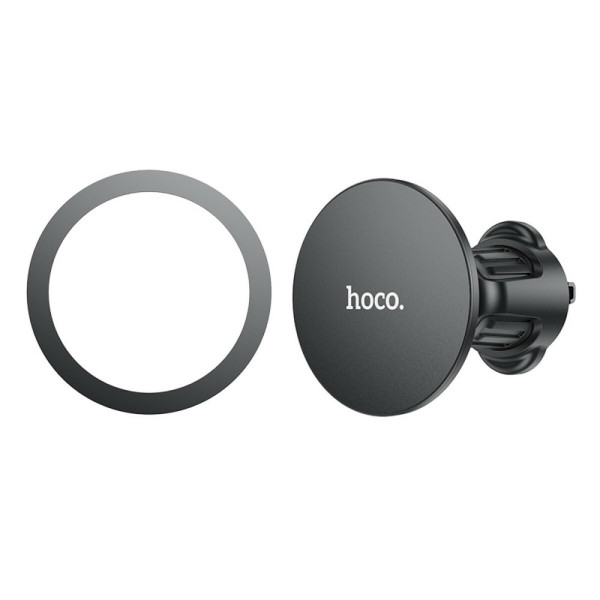 Автотримач для телефона HOCO H12 Fine jade ring magnetic car holder(air outlet) Чорний