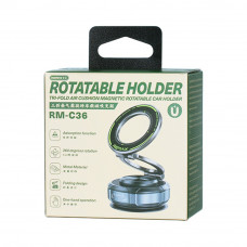 Автотримач для телефона REMAX Tri-Fold Air Cushion Magnetic Rotatable Car Holder RM-C36 Tarnish (6954851238492)