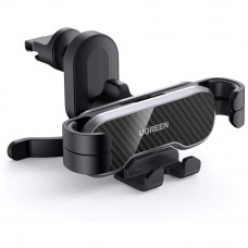 Автотримач для телефона UGREEN LP228 Gravity Drive Air Vent Car Mount Phone Holder With Arc-Shaped mounting clip Black