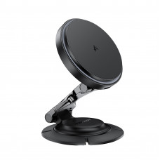 Автотримач для телефона з БЗП ACEFAST D65 magnetic folding wireless charging car holder Black (6974316286349)