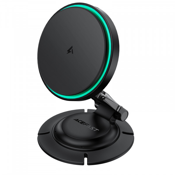 Автотримач для телефона з БЗП ACEFAST D65 magnetic folding wireless charging car holder Black (6974316286349)