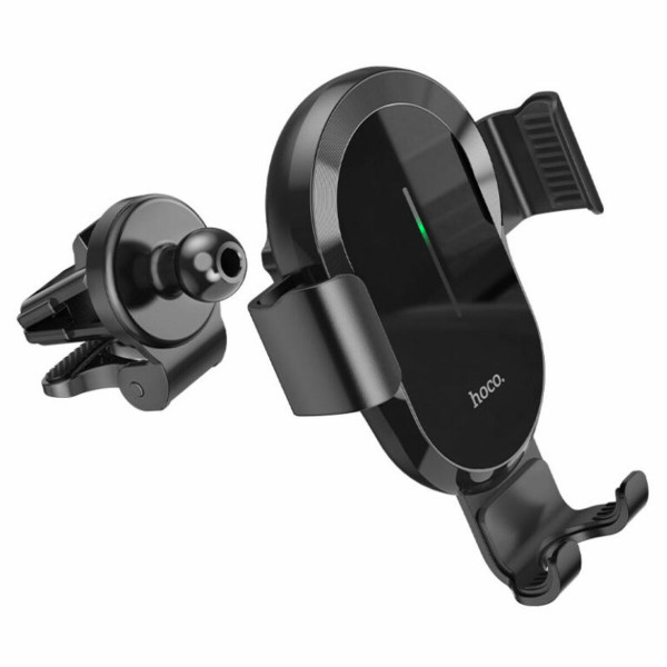 Автотримач для телефона з БЗП HOCO CA105 Guide three-axis linkage wireless charging car holder Чорний