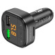АЗП з FM-модулятором BOROFONE BC43 Flash QC3.0 car BT FM transmitter 18W Black (6974443387223)