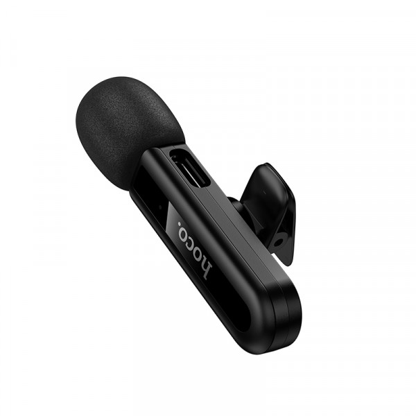 Бездротова мікрофонна система HOCO L20 Fair wireless microphone iP Black (6942007655484)