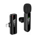 Бездротова мікрофонна система HOCO L20 Fair wireless microphone iP Black (6942007655484)