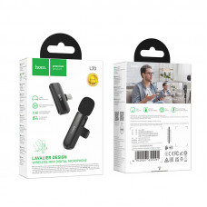 Бездротова мікрофонна система HOCO L20 Fair wireless microphone Type-C Black (6942007655491)