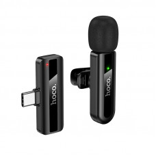 Бездротова мікрофонна система HOCO L20 Fair wireless microphone Type-C Black (6942007655491)