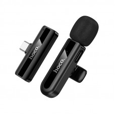 Бездротова мікрофонна система HOCO L20 Fair wireless microphone Type-C Black (6942007655491)