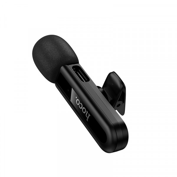 Бездротова мікрофонна система HOCO L20 Fair wireless microphone Type-C Black (6942007655491)