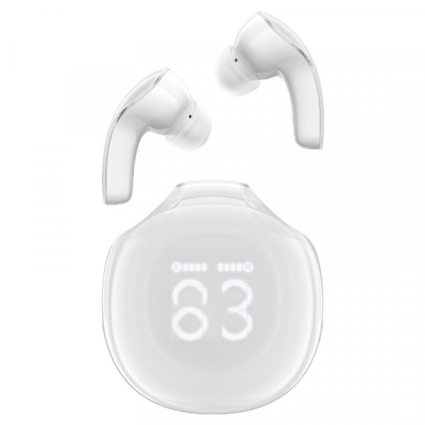 Бездротові навушники ACEFAST T9 Crystal (Air) color bluetooth earbuds Porcelain White