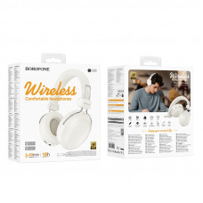 Бездротові навушники BOROFONE BO33 Melody BT headphones Milky White