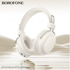 Бездротові навушники BOROFONE BO33 Melody BT headphones Milky White