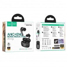 Бездротові навушники HOCO EQ10 Plus Harmony true wireless ANC+ENC Noise Reduction BT headset Black (6942007629423)