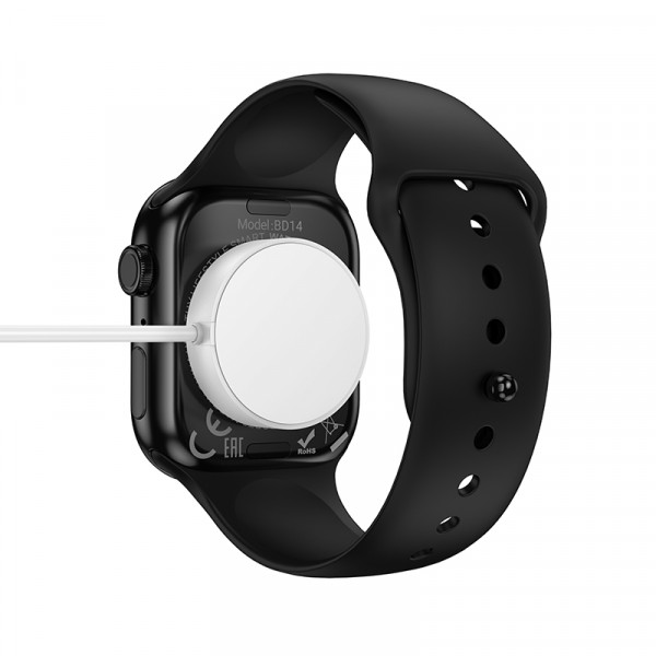 Бездротовий зарядний пристрій для смарт-годинника BOROFONE BD14 Smart sports watch charging cable White (6941991121852)