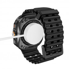 Бездротовий зарядний пристрій для смарт-годинника HOCO Y29/Y42 Ultra/Y43 AMOLED Smart sports watch charging cable White (6942007648530)