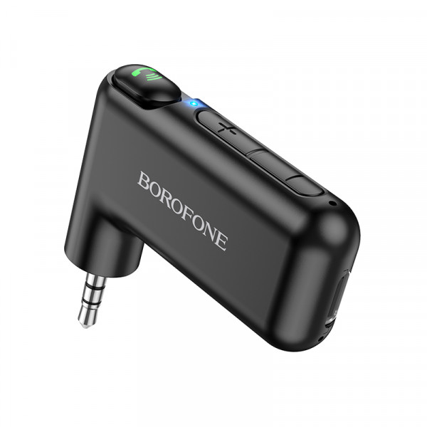 Bluetooth-ресивер BOROFONE BC35 Wideway car AUX BT receiver Black (6974443381450)
