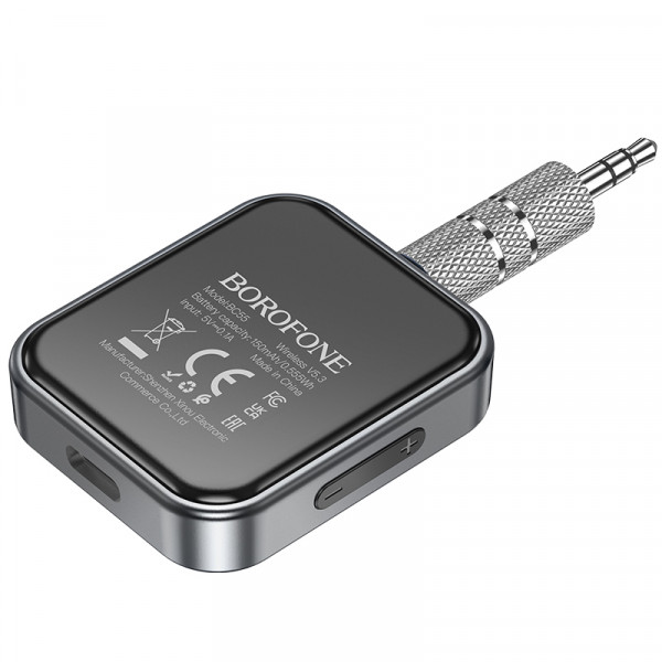 Bluetooth-ресивер BOROFONE BC55 Suave car AUX BT receiver Black (6941991112225)