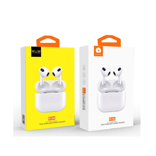 Bluetooth стерео гарнитура WUW-R194 білий