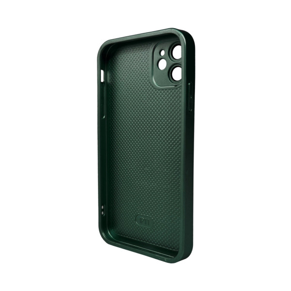 Чохол для смартфона AG Glass Matt Frame Color Logo for Apple iPhone 11 Cangling Green