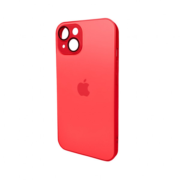 Чохол для смартфона AG Glass Matt Frame Color Logo for Apple iPhone 14 Coke Червоний