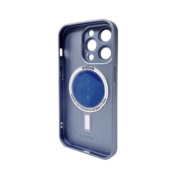 Чохол для смартфона AG Glass Matt Frame Color MagSafe Logo for Apple iPhone 15 Pro Sierra Blue