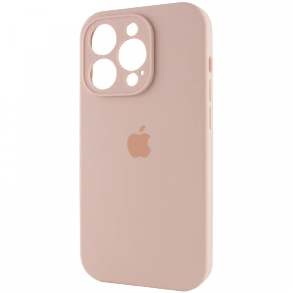 Чохол для смартфона Silicone Full Case AA Camera Protect for Apple iPhone 15 Pro Max 15,Pink Sand