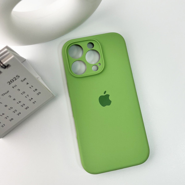 Чохол для смартфона Silicone Full Case AA Camera Protect for Apple iPhone 16 1,Mint