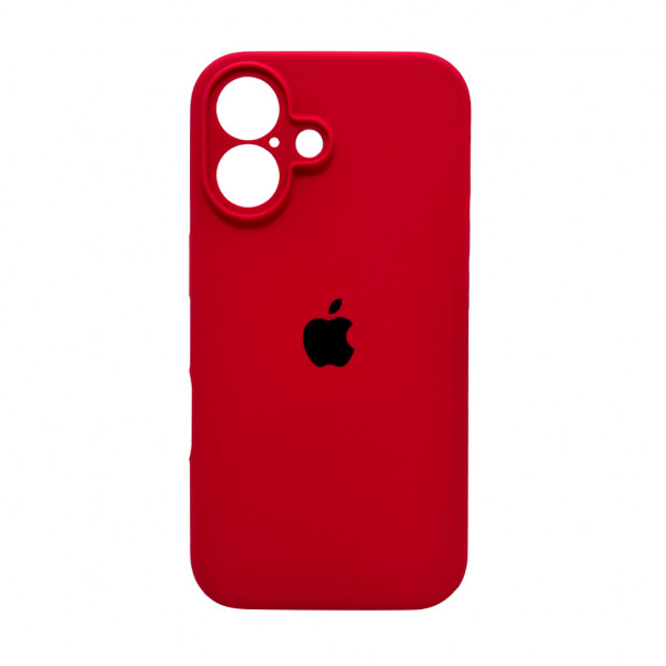 Чохол для смартфона Silicone Full Case AA Camera Protect for Apple iPhone 16 20,China Red