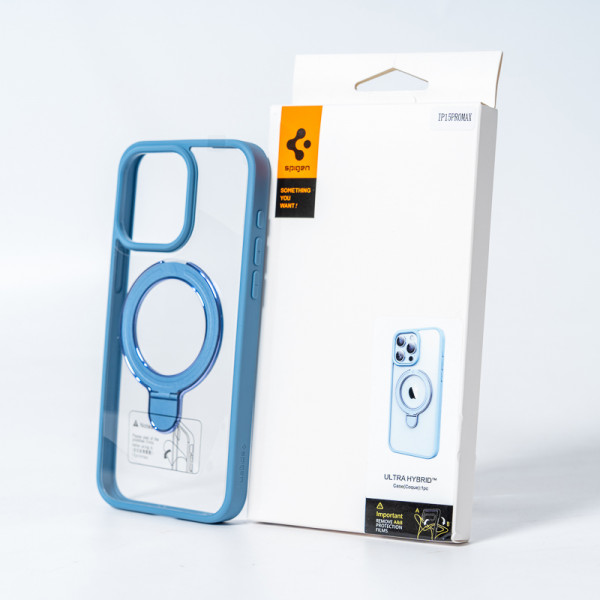 Чохол для смартфона Spigen AAA Magnetic Ring for Apple iPhone 15 Pro Light Блакитний