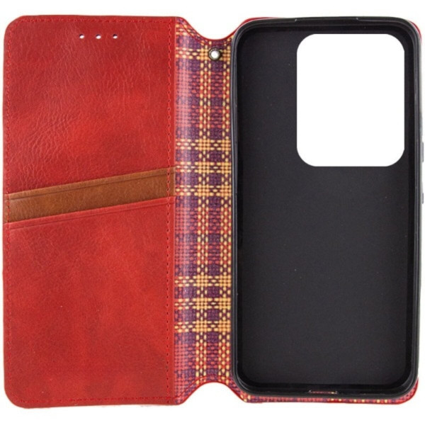 Чохол-книжка для смартфона Rubic Leather for Xiaomi Червонийmi Note 13 Pro 5G/POCO X6 5G Червоний