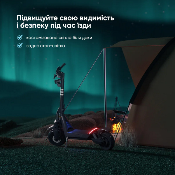 Електросамокат OKAI ES800 Panther Off-Road Black 12", 1500(3000)W, Dual Motor, 19.2Ah, 50km, 60kmh, 35%, NFC, App, 43kg (ES800-B)