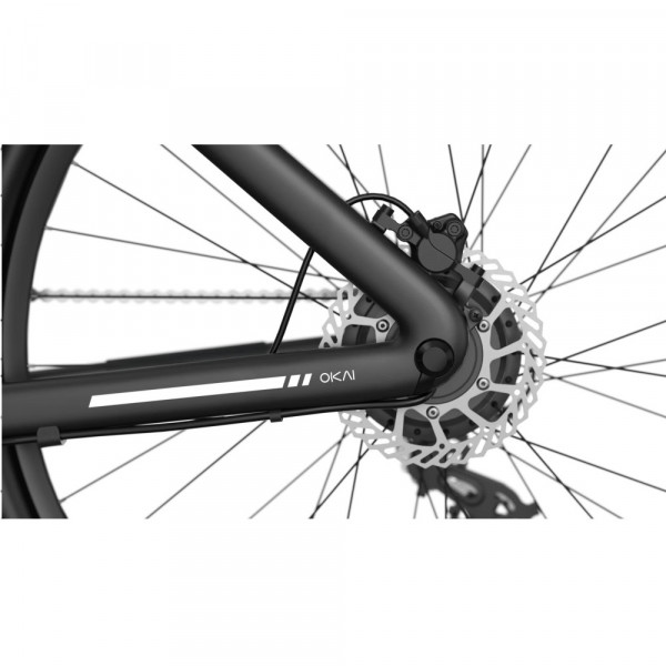 Електровелосипед OKAI EB60 Black 28', 250(500)W, 9,6Ah, 61.2km, 25kmh, NFC, App, 23kg (EB60-B)