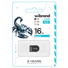 Флеш-накопичувач Wibrand USB 2.0 Scorpio 16Gb Black (WI2.0/SC16M3B)