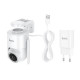 IP-камера відеоспостереження HOCO D10 outdoor monocular PTZ HD camera White (6942007681650)