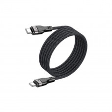 Кабель ACEFAST C11-03 Type-C to Type-C 3A, 60W, 1.2m, nylon + PVC, zinc connectors, Чорний