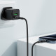 Кабель ACEFAST C22-03, Type-C to Type-C, 60W, 3A, 1.2m, Nylon Braid, Aluminum Alloy + TPE connectors, Black (6974316285137)