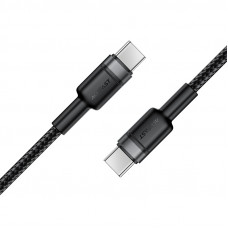 Кабель ACEFAST C22-03, Type-C to Type-C, 60W, 3A, 1.2m, Nylon Braid, Aluminum Alloy + TPE connectors, Black (6974316285137)