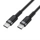 Кабель ACEFAST C22-03, Type-C to Type-C, 60W, 3A, 1.2m, Nylon Braid, Aluminum Alloy + TPE connectors, Black (6974316285137)