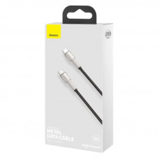 Кабель Baseus Cafule Series Metal Data Cable Type-C to Type-C 100W 2m Black (CATJK-D01)