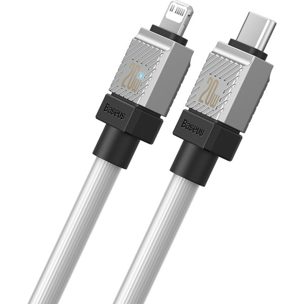 Кабель Baseus CoolPlay Series Fast Charging Cable Type-C to iP 20W 2m Білий