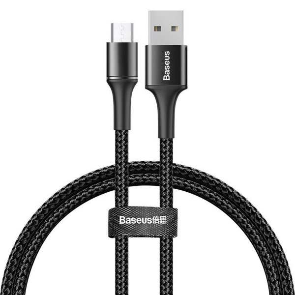Кабель Baseus halo data cable USB For Micro 3A 1m Black