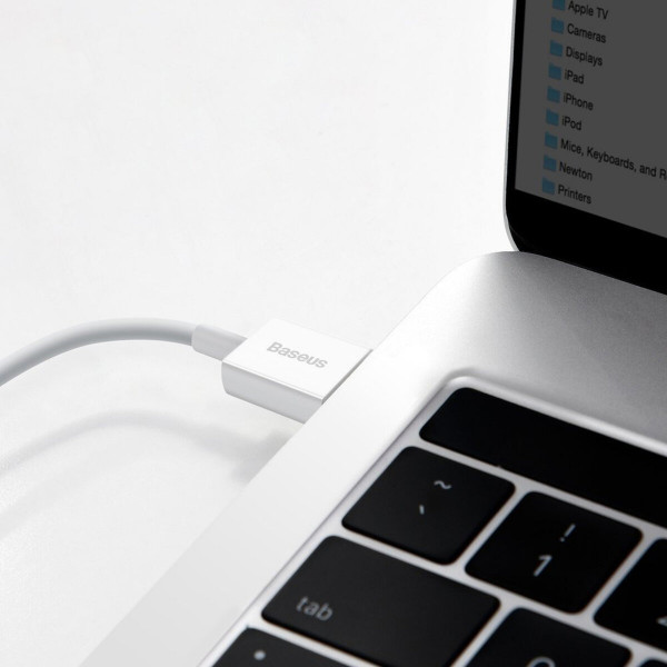 Кабель Baseus Superior Series Fast Charging Data Cable USB to Type-C 66W 2m White