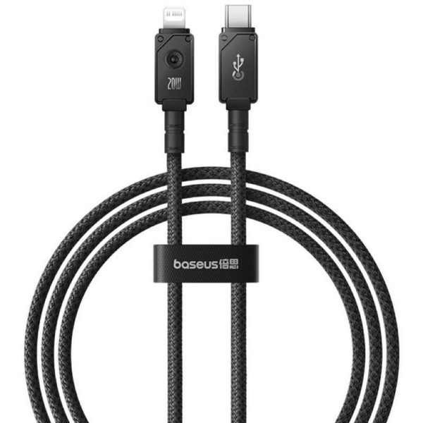 Кабель Baseus Unbreakable Series Fast Charging Data Cable Type-C to iP 20W 1m Cluster Чорний