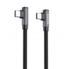 Кабель BOROFONE BU50 elbow magnetic 60W charging data cable Type-C to Type-C 1m Чорний